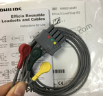 Efficia Opnieuw te gebruiken ECG Kabels en Leadsets 3 - Lood Onverwachte CEI ref 989803160681